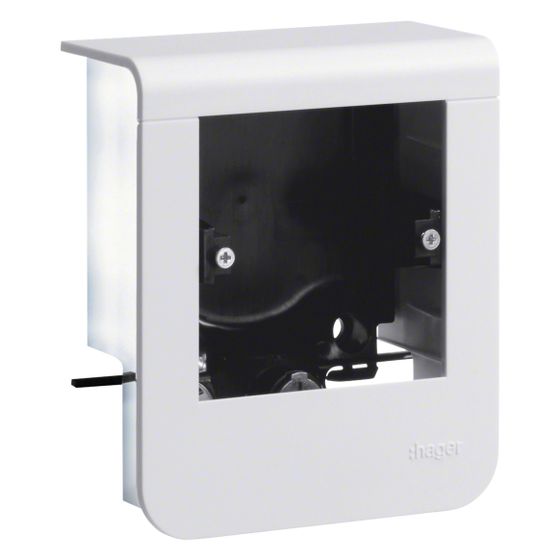 hager Geräteträger universal design für UP-Geräte mit Rahmen SL 20x55mm verkehrsweiß