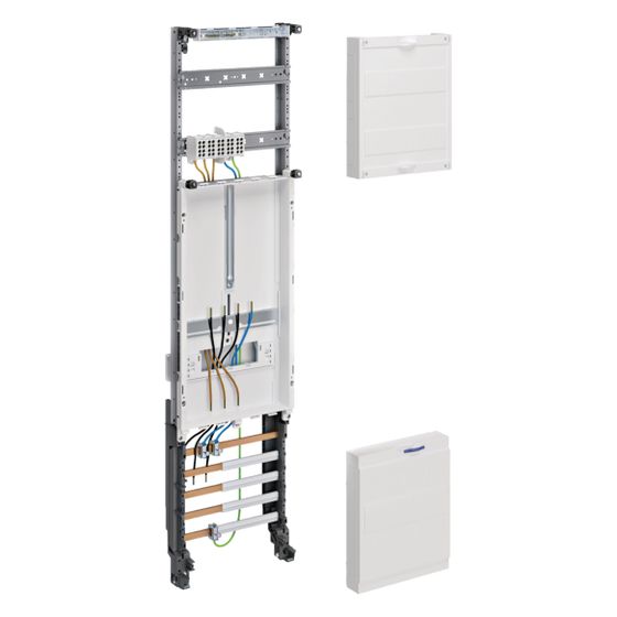 hager Komplettfeld, univ.Z, 3-Punkt, 1 Zählerpl., 5-p. HLAK, H 1050mm, 16mm2, 1-feldig