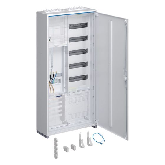 hager Komplettschrank universZ 1100x550x205mm SchutzklasseII IP44 1ZP/VF-5rh/APZ 2feld