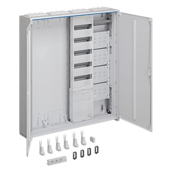hager Systemschrank, Multim., univ.Z, 1100x1050x205 mm, SKII, IP44, VF-5rh/APZ, 4 feld