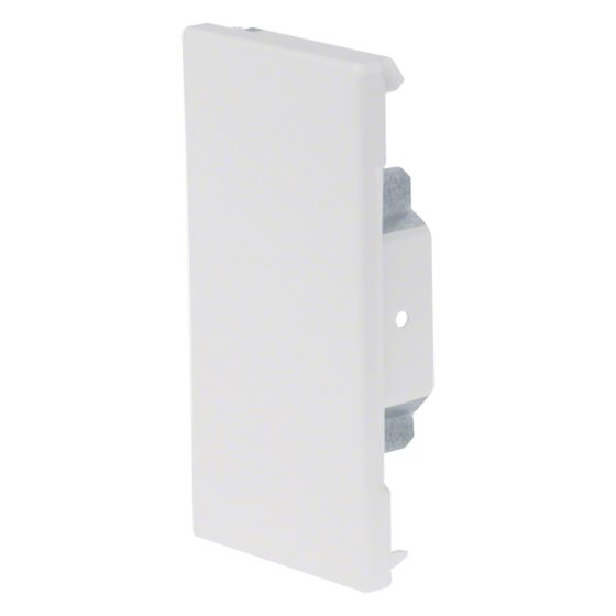 hager Endstück Stahl für Brüstungskanal 68x130mm, Oberteilbreite 80mm, Verkehrsweiß