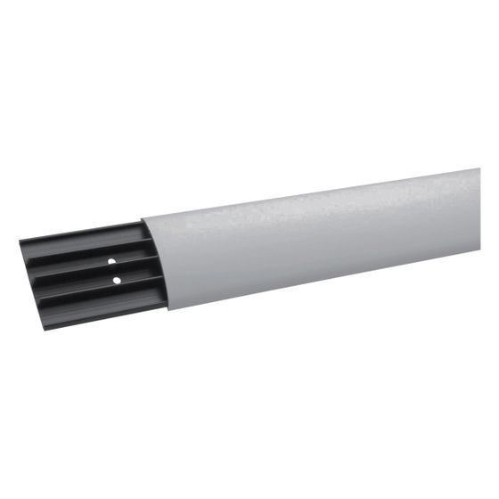 hager Aufbodenkanal/Kabelbrücke, 4 Kammern aus PVC/Kunststoff, SL 18x75mm, steingrau