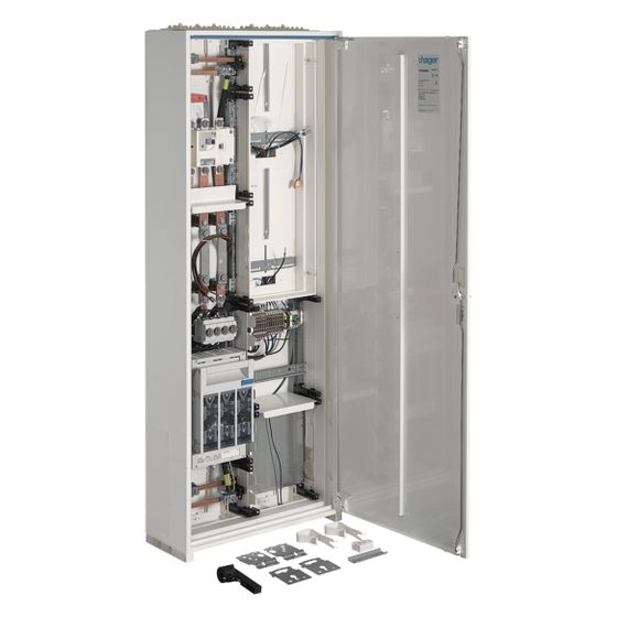 hager Wandlerschrank, univers N, bis 250 A, IP44, SKII, 1400 x 550 x 205 mm