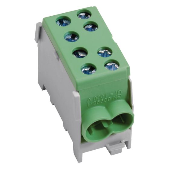 hager Hauptleitungsabzweigklemme 1-polig, HAKL, 2x35mm2 - 2x25 mm2, IP20, Farbe: Grün
