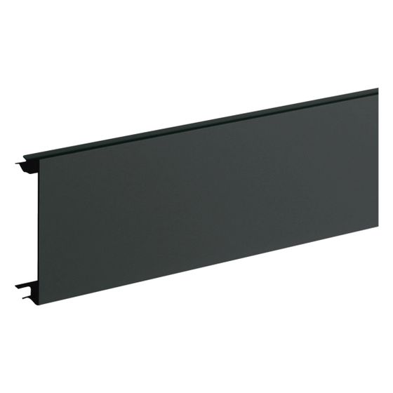 hager Brüstungskanal-Oberteil zu BR mit Oberteilbreite 80mm aus PVC in Graphitschwarz