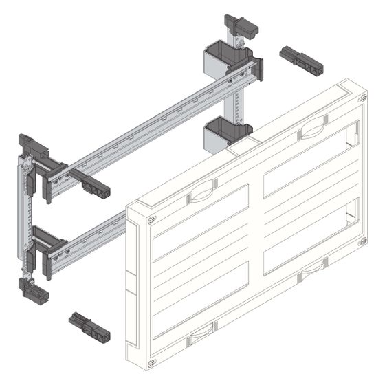 hager Baustein, univers N, 300x500mm, für Reiheneinbaugeräte waagerecht, 4x12 PLE