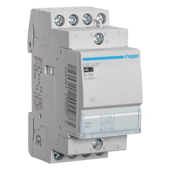 hager Installationsschütz 25A 2 Schließer und 2 Öffner 230V
