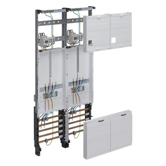 hager Komplettfeld, universZ, 1050mm, 2 ZP, 2-feld, NRW, SH, MV, N-sachsen, EON-Mitte