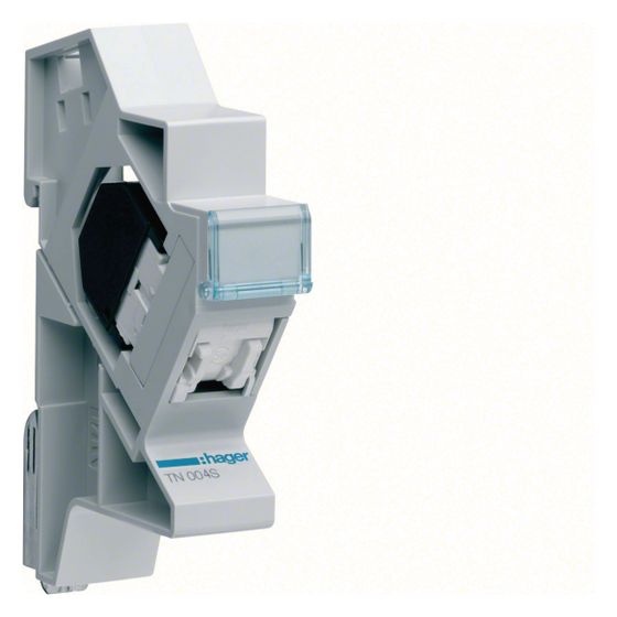 hager Patchmodul RJ45 CAT5e UTP für Hutschienenmontage
