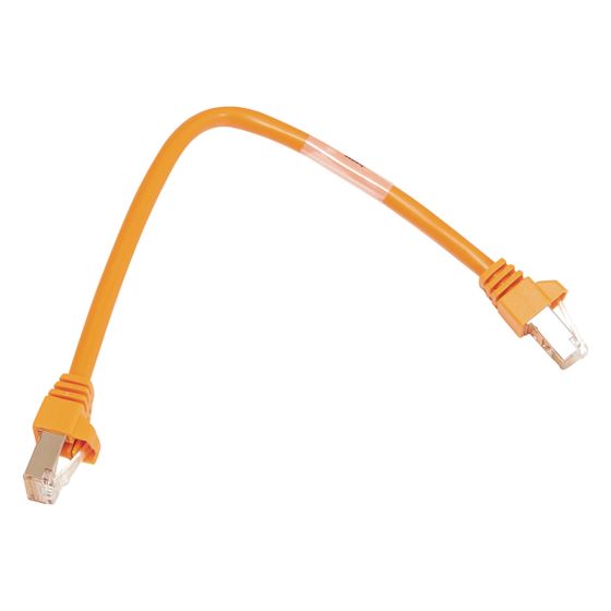 hager Patch-Leitung mit 2xRJ45 Stecker für CLS-Modul, Farbe orange, Länge 500 mm