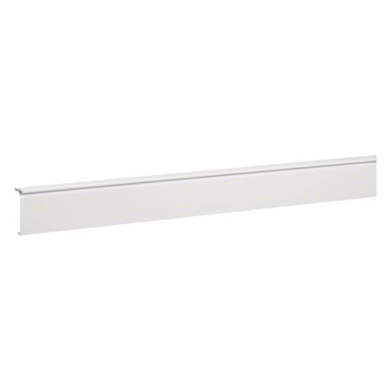 hager Sockelleistenkanal-Oberteil mit Teppichleiste PVC zu SL 20x80mm verkehrsweiß