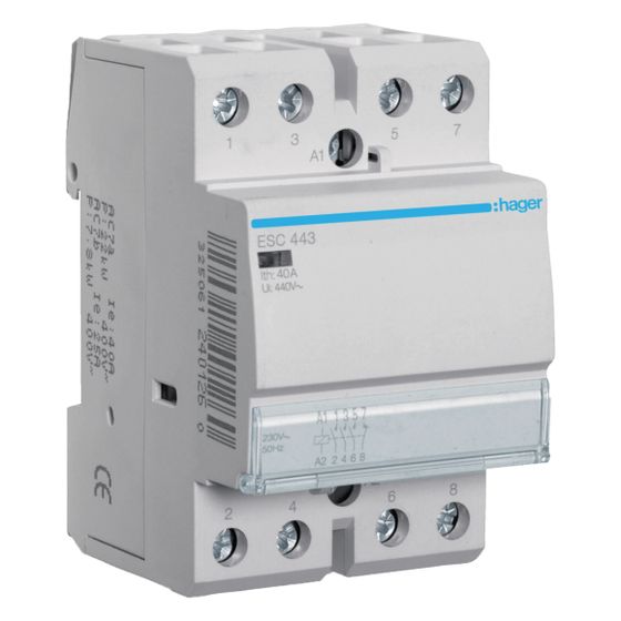hager Installationsschütz 40A 3 Schließer und 1 Öffner 230V