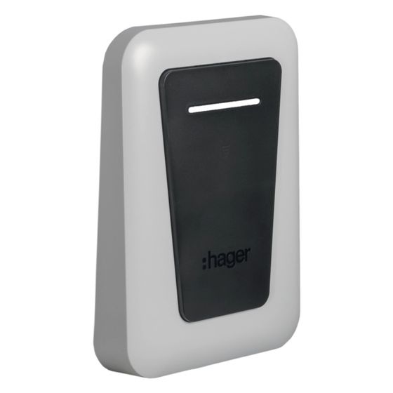 hager Zierblende verkehrsweiß 9016 Ladestation witty one plus pro mit Ladekabel