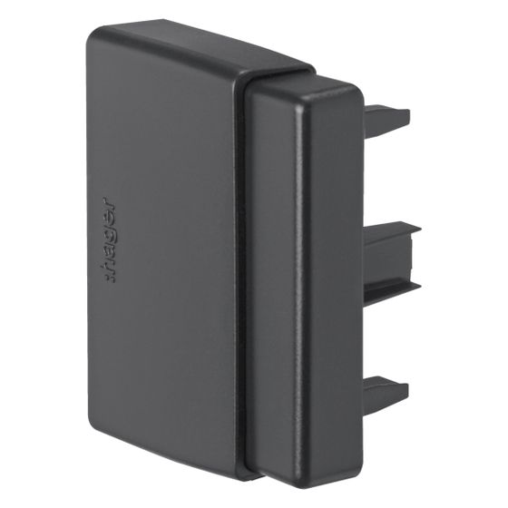 hager Endstück einstellbar halogenfrei zu LF (30,40,60)x60mm graphitschwarz