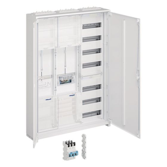 hager Komplettschrank,universZ,1ZP,SG,VT7,1100x800x205mm,SKII,IP54,2-f.,Ausf. Lux