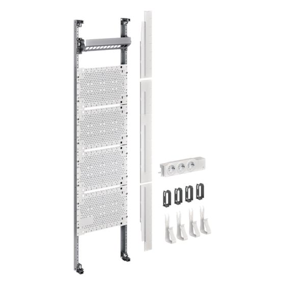 hager Komplettfeld / Multimediafeld, univers Z, 1050mm, 1-feld, ohne Patchmodule