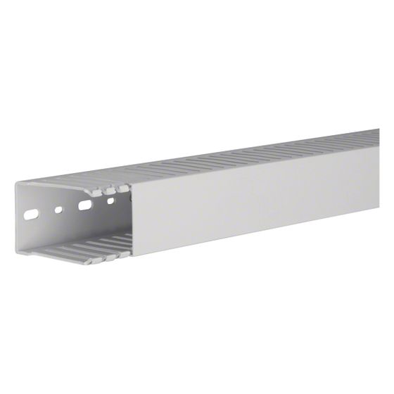 hager Verdrahtungskanal aus PPO halogenfrei HNG 75x50 mm lichtgrau -25 Grad bis 90 Grad