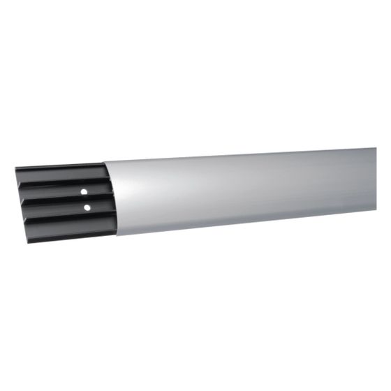 hager Aufbodenkanal mit 4 Kammern Oberteil Alu / Unterteil PVC SLA 18x75 mm eloxiert