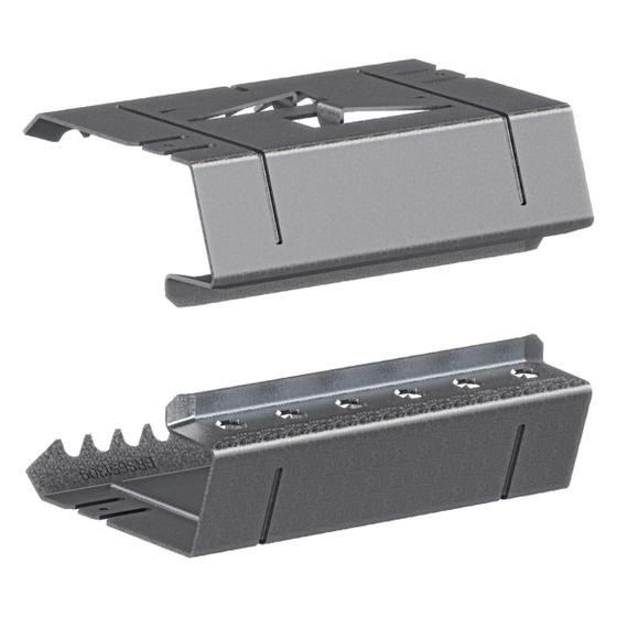 hager Kupplung Paar elektrisch/mechanisch Stahlblech zu BRS 68x130 mm Oberteil 80 mm