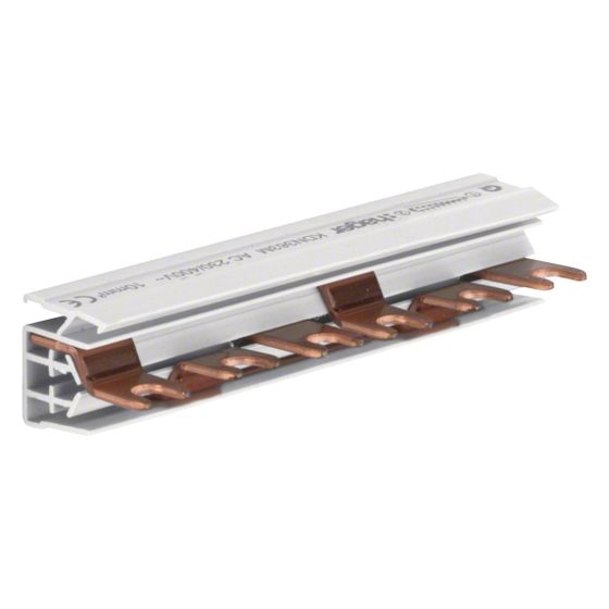 hager Phasenschiene 3 polig mit Gabelanschluss 10mm2 63A 6 Module