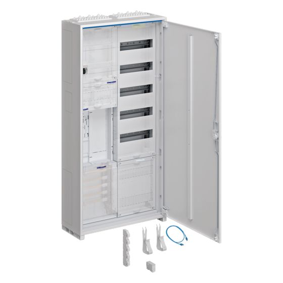 hager Komplettschr., univ.Z, 1 ZP, BKE-I, OKK, APZ, VT5, H 1100mm, 2-feldig, ESA