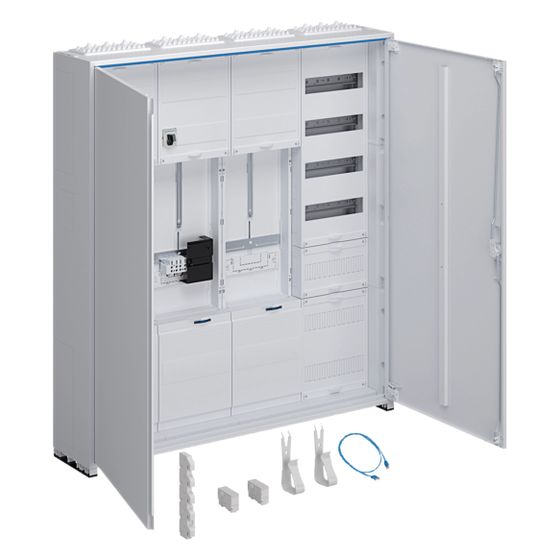 hager Komplettschr., univ.Z 2ZP 3P. 1SG APZ VT5, H 1100mm, 4-feldig, ZSK, ESA, ZY3N1LS
