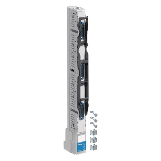 hager NH-Sicherungs-Lastschaltleiste / Schaltleiste LV NH00, 185mm, 3-polig, M8 Haken