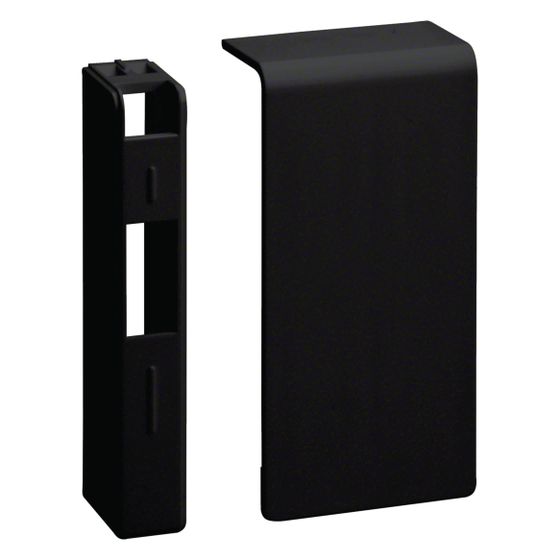 hager Endstück schnittkaschierend halogenfrei zu SL 20x80mm graphitschwarz