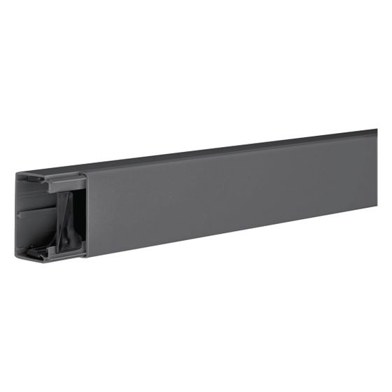 hager LF Leitungsführungskanal / Kabelkanal, PVC / Kunststoff 40x60mm, graphitschwarz