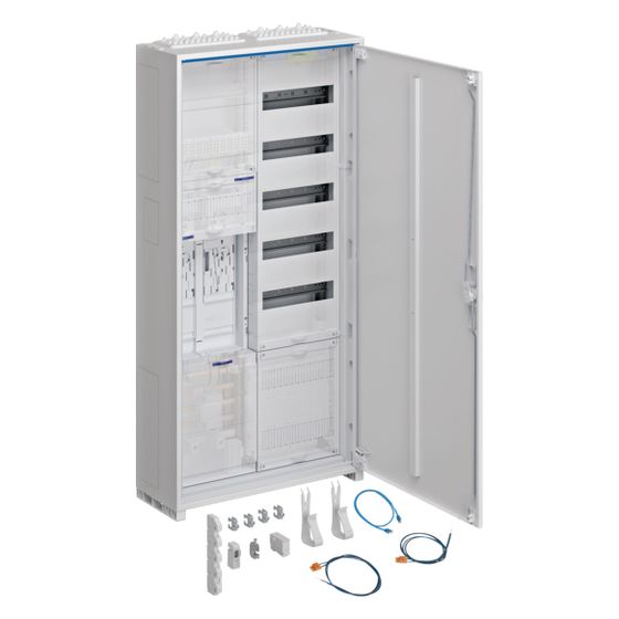 hager Komplettschrank, univers Z, 2 Zählerplätze, BKE-I, APZ, VT5, H 1100mm, 2-feldig