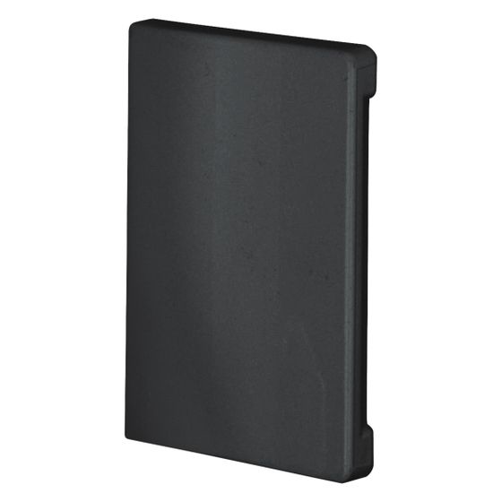hager Endstück schnittkasch. zu BR/H/N/A 68x100mm Oberteil 80mm hfr in graphitschwarz