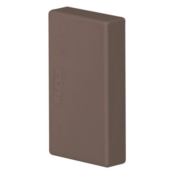 hager Endstück schnittkaschierend halogenfrei zu LF/LFF 20x33mm braun
