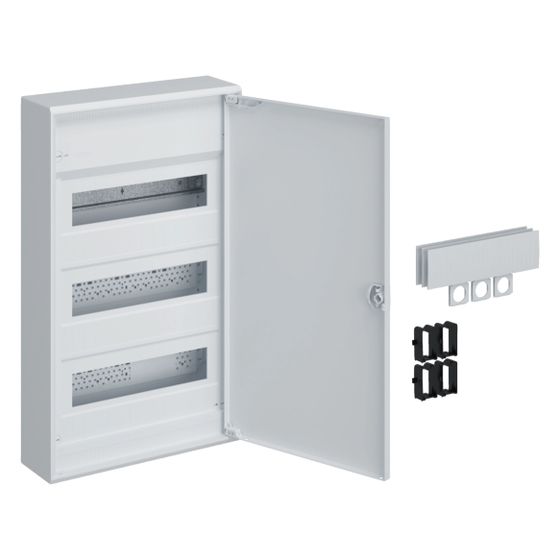 hager Kleinverteiler volta, Aufputz, 3x12 PLE, IP30, SKII, Tür und RJ45-Buchse