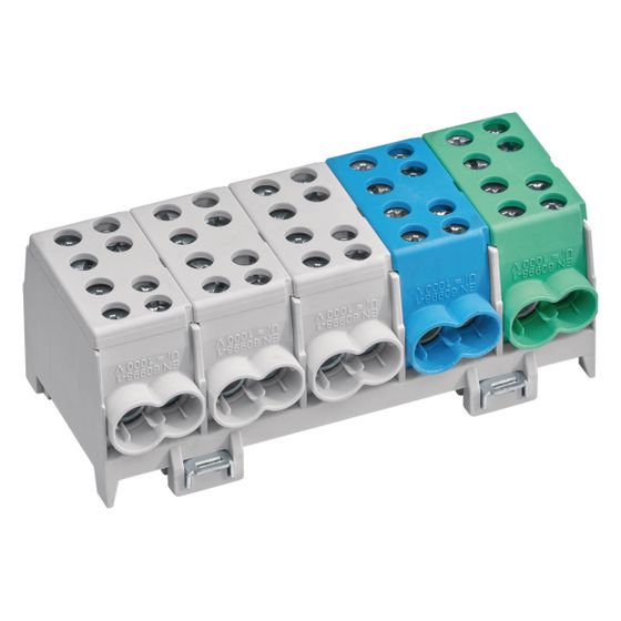 hager Hauptleitungsabzweigklemme, 5-polig, 2x35mm2 / 2x25mm2, IP20, 3xL, 1xPE, 1xN