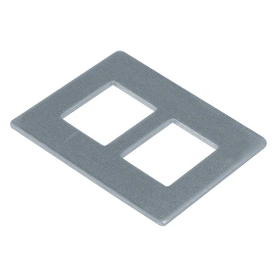 hager Montageplatte f. Geräteträger GTVD200/300 Datenmodul 2-fach RJ 45 19,3 x 14,8