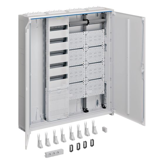 hager Systemschr., Multimedia, univ.Z, 1100x1050x205 mm, SKII, IP44, VF-5rh/APZ, 4feld