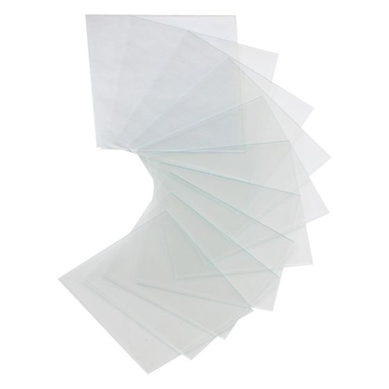 hager Ersatz-Glasscheibe 10er Set für Druckknopfmelder