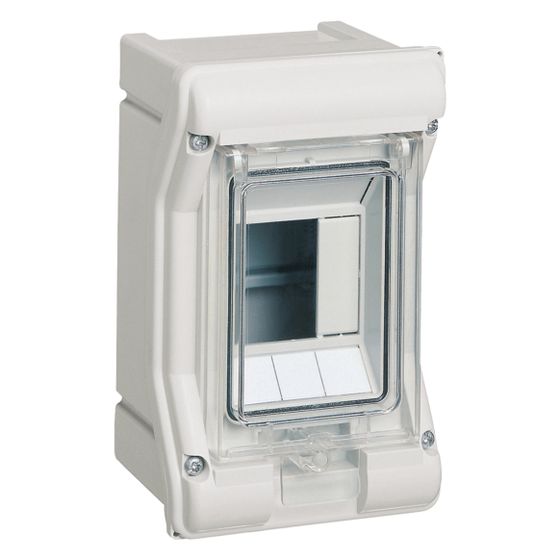 hager Kleinverteiler, vector, APV, IP65, 3PLE, UV-stabil, ohne Leitungseinführung