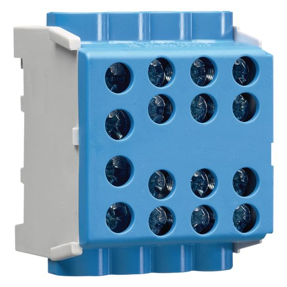 hager Hauptleitungsabzweigklemme 1polig, 2x35mm2-6x25mm2, IP20, Farbe: Blau