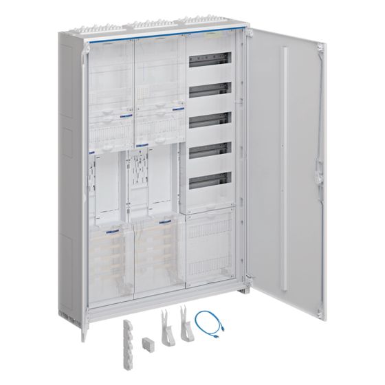 hager Komplettschrank, univers Z, 2 ZP, BKE-I, OKK, APZ, VT5, H 1100 mm, 3-feldig, ESA