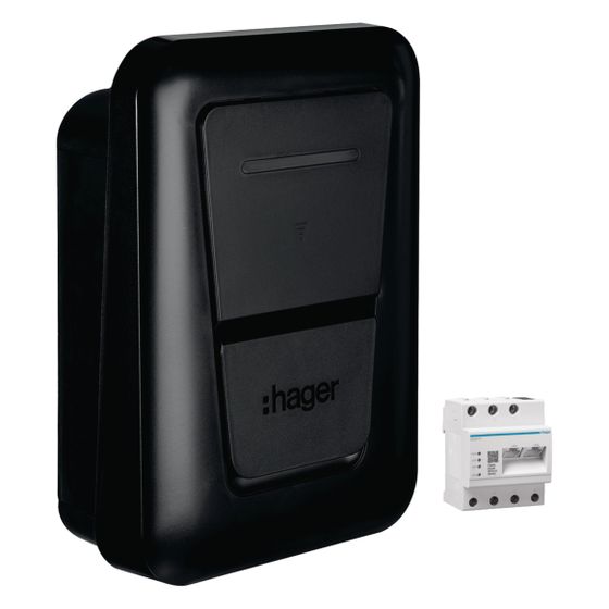 hager Ladestation witty plus Ladesteckdose 22kW MID OCPP inkl. flow Energiemanager