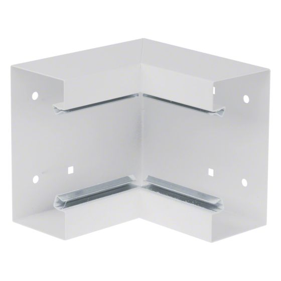 hager Inneneck aus Grundprofil zu BRS 68x130mm Oberteil 80mm Stahlblech verkehrsweiß