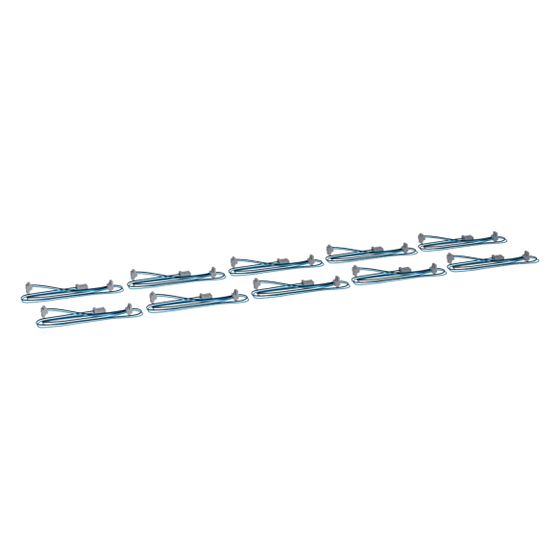 hager Y-Leitung, universZ, 1150x200mm, sw/bl, 1 Stecker/2 Buchse, VPE 10 Stück