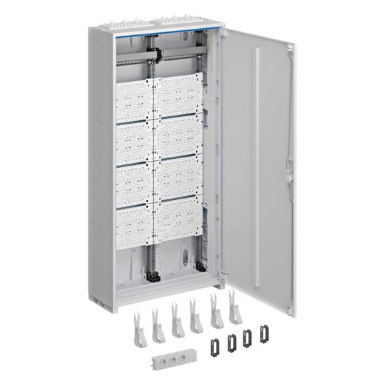 hager Komplettschrank, Multimedia, univers Z, 1100x550x205 mm, IP44, SKII, 2--feld