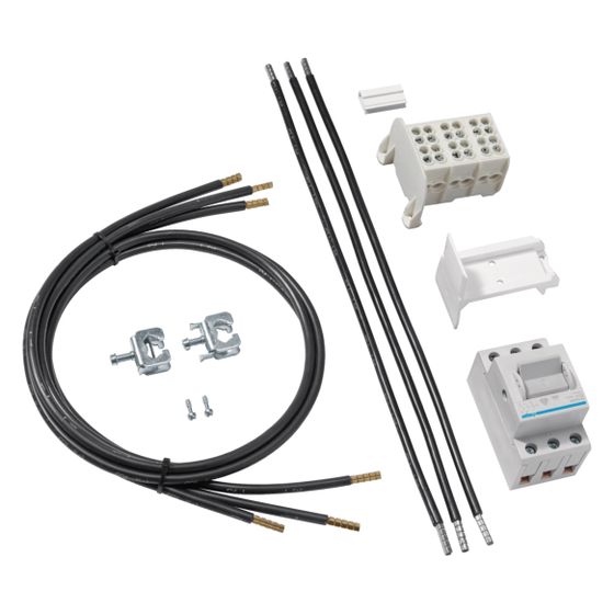 hager Bestückungspaket,universZ,10mm2, PV-Über./Kaskade,ZTP 450mm bis 32A Dauerstrom