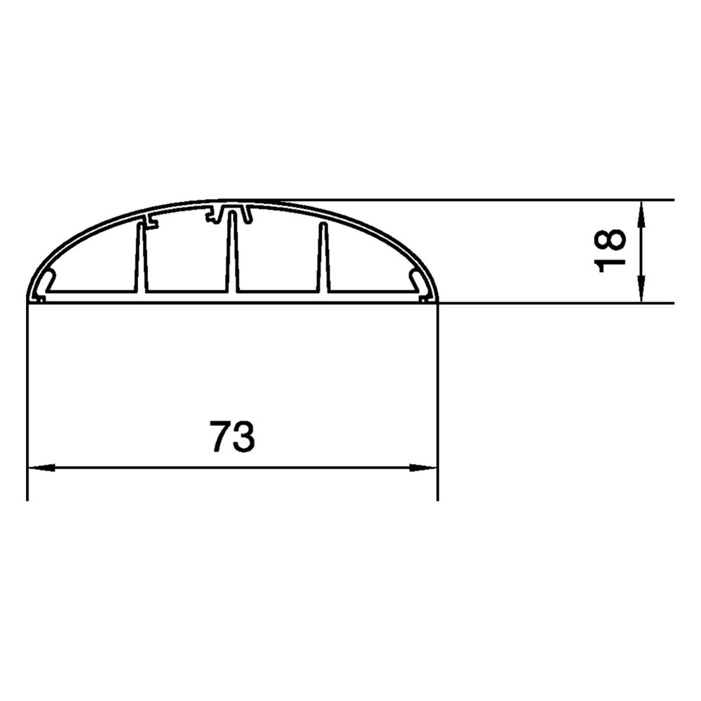 hager Aufbodenkanal mit 4 Kammern PVC SL 18x75mm anthrazit... HAGER-SL1807507021 4012740880329 (Abb. 2)