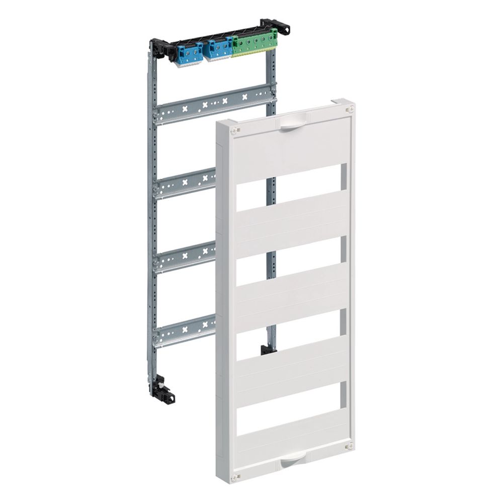 hager Einbausatz, univ.FW, m. Hutschienen, f. Feldverteiler UP 4reihig, 600x250mm, QC... HAGER-UW41U 3250616330061 (Abb. 2)