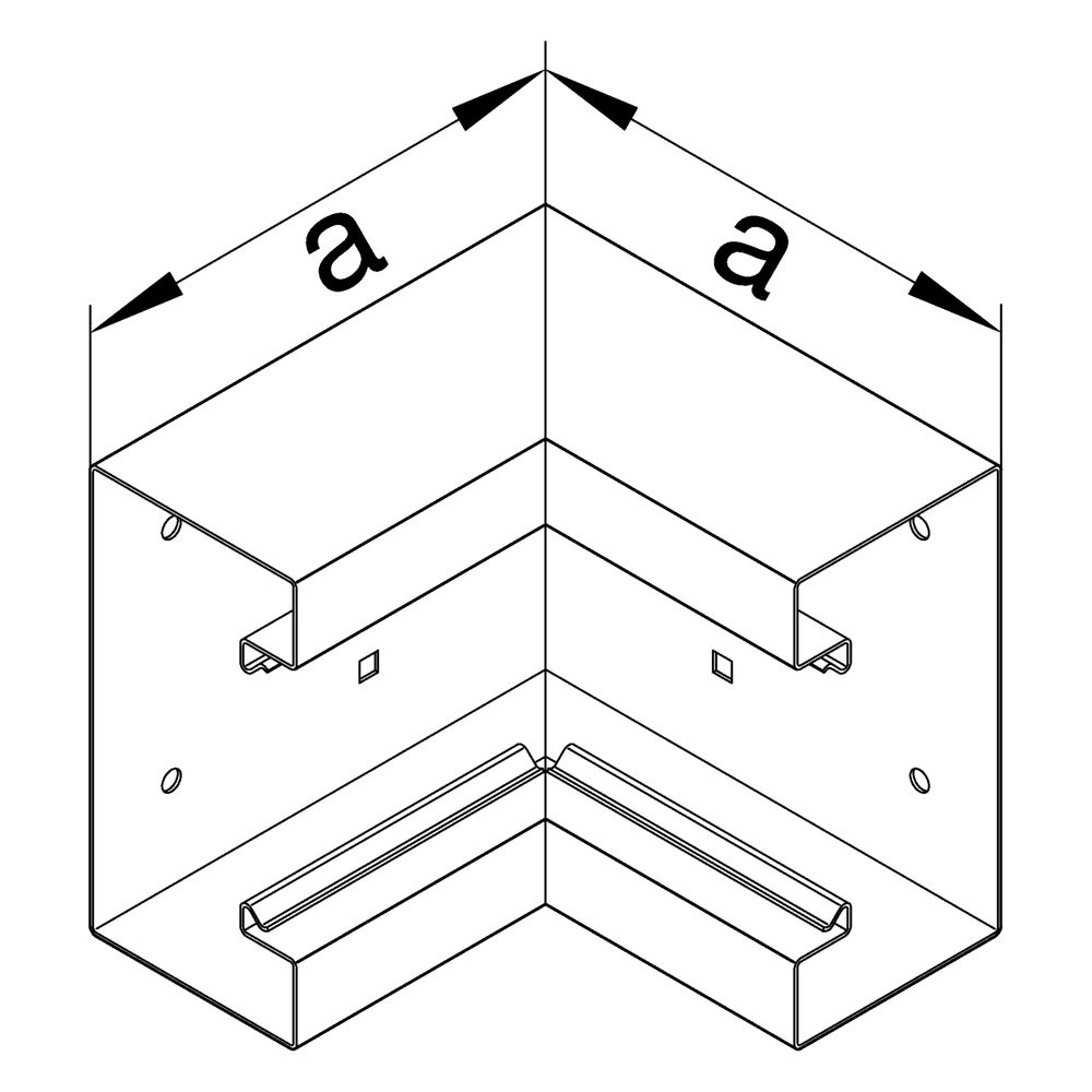hager Inneneck aus Grundprofil zu BRS 68x170mm Oberteil 80mm Stahlblech verkehrswe... HAGER-BRS6517049016 4012740989657 (Abb. 2)