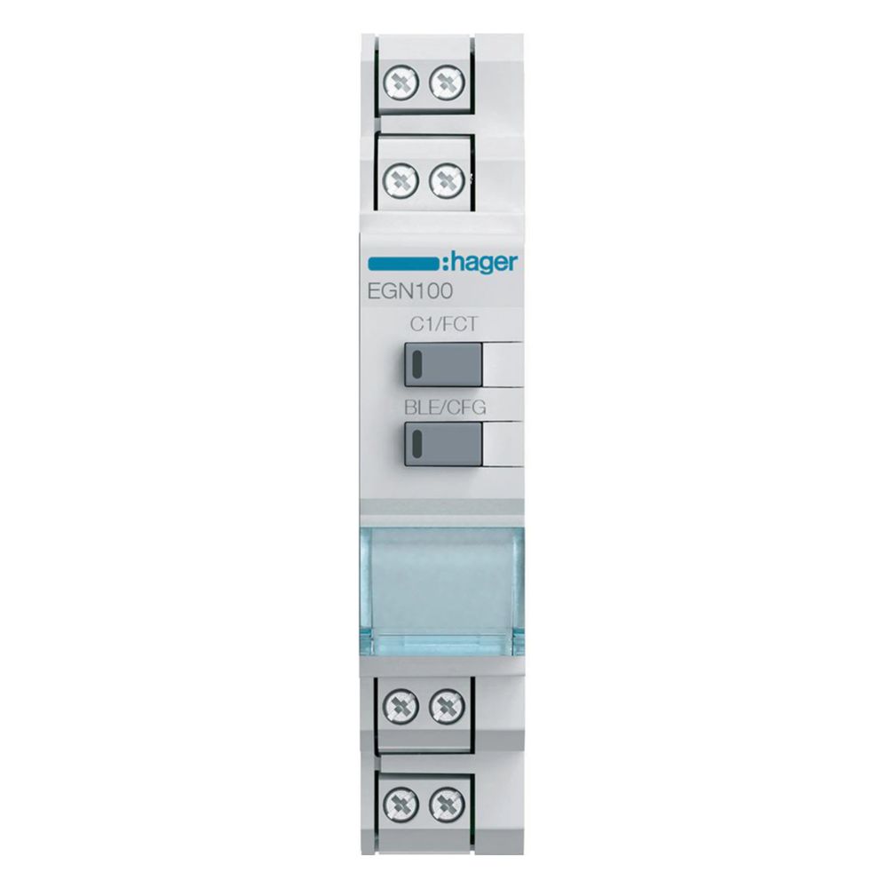hager Digitale Multifunktions-Zeitschaltuhr für Hutschiene mit Bluetooth, 1-Kanal... HAGER-EGN100 3250617579902 (Abb. 3)