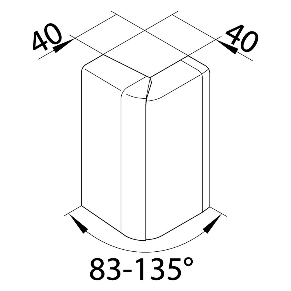 hager Außeneck einstellbar schnittkaschierend halogenfrei zu SL 20x115mm verkehrswe... HAGER-SL2011539016 4012740018449 (Abb. 2)